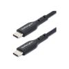 StarTech.com - USB-Kabel - USB-C (M) zu USB-C (M) - USB 2.0 - 3 A - 1 m - USB Power Delivery (60W) - Schwarz (Packung mit 2)