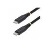 StarTech.com - USB-Kabel - USB-C (M) zu USB-C (M) - USB 2.0 - 3 A - 15 cm - USB Power Delivery (60W), Unterstützung für Power Delivery 2.0, robust, gerade - Schwarz