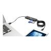 Eaton Tripp Lite series 4-Port Portable Slim USB 3.0 Superspeed Hub w / Built In Cable - Hub - 4 x SuperSpeed USB 3.0 - Desktop