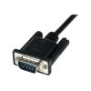 StarTech.com 2m Seriell DB9 RS-232 Nullmodemkabel - Schwarz - Stecker / Buchse - 9 Pin Null Modem Kabel - Nullmodemkabel - DB-9 (W) zu DB-9 (M) - 2 m - Schwarz - für P / N: 1P3FPC-USB-SERIAL, ICUSB2321F, ICUSB2324I, ICUSB232V2, PEX2S953, PEX2S953LP