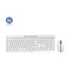 CHERRY STREAM DESKTOP - Tastatur-und-Maus-Set - kabellos - 2.4 GHz - Deutsch - Tastenschalter: CHERRY SX - Pale Gray