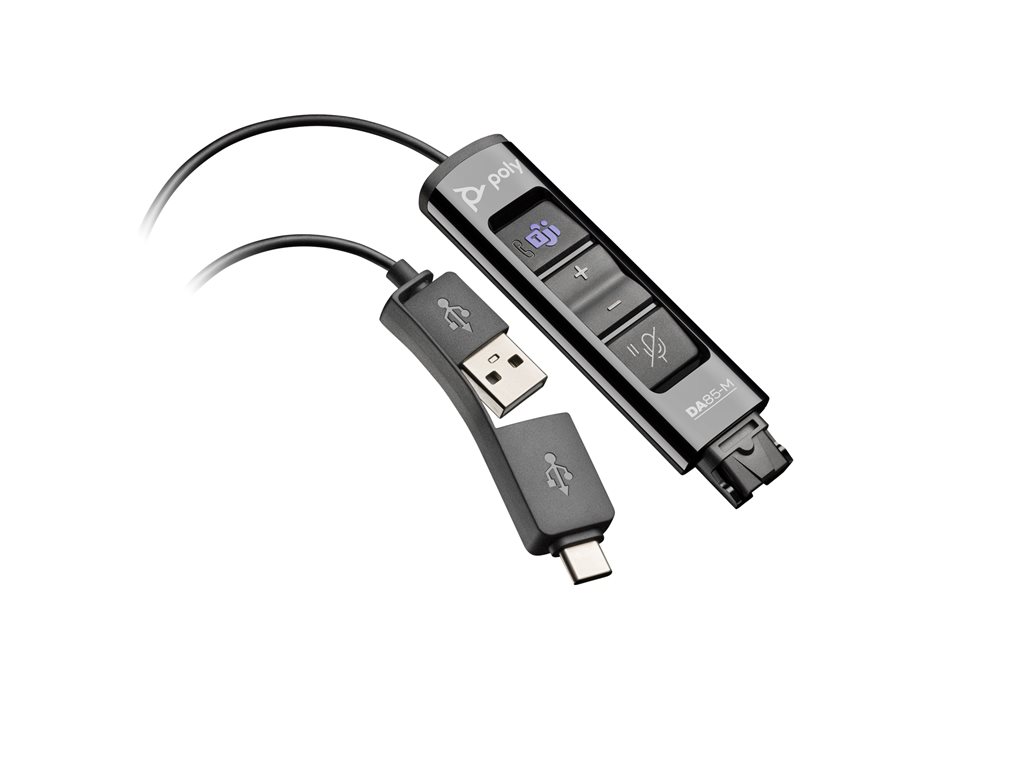 Poly DA85-M - Soundkarte - USB - für Victus by HP Laptop 16, Laptop 14, 15, 17, Pavilion Plus Laptop 14, 16 - Replaces Poly SKU 218268-01