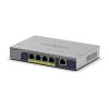 NETGEAR GS105PP - Switch - unmanaged - 1 x 10 / 100 / 1000 + 4 x 10 / 100 / 1000 (PoE+) - Desktop, wandmontierbar - PoE+ (83 W)