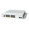 Catalyst C1300-16FP-2G Enterprise-Class Switch: -  16Port 1GE, 2Port 1GE SFP, 240W Full PoE, Fanless, - Rack-mountable, - Achtung: Rack-Mount-Bracket (RCKMNT-CMPCT-1K=) muß separat bestellt werden!