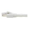 Eaton Tripp Lite Series Cat8 25G / 40G Certified Snagless Shielded S / FTP Ethernet Cable (RJ45 M / M), PoE, White, 15 ft. (4.57 m) - Patch-Kabel - RJ-45 (M) zu RJ-45 (M) - 4.572 m - S / FTP - CAT 8 - ohne Haken, robust - weiß