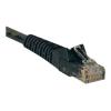 Eaton Tripp Lite Series Cat6 Gigabit Snagless Molded (UTP) Ethernet Cable (RJ45 M / M), PoE, Black, 10 ft. (3.05 m) - Patch-Kabel - RJ-45 (M) zu RJ-45 (M) - 3.05 m - UTP - CAT 6 - geformt, ohne Haken, verseilt - Schwarz
