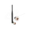 Delock WiFi 7 Antenne N Stecker 2 - 3 dBi 20,6 cm omnidirektional mit Kippgelenk und flexiblem Material schwarz