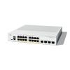 Catalyst C1300-16P-4X Enterprise-Class Switch: -  16Port 1GE, 4Port 10GE SFP+, 120W PoE, Fanless, - Rack-mountable, - Achtung: Rack-Mount-Bracket (RCKMNT-CMPCT-1K=) muß separat bestellt werden!