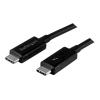 StarTech.com 1m (3.3ft) Thunderbolt 3 Cable, 20Gbps, 100W PD, 4K Video, Thunderbolt-Certified, Compatible w / TB4 / USB 3.2 / DisplayPort - Thunderbolt-Kabel - USB-C (M) zu USB-C (M) - Thunderbolt 3 / USB / DisplayPort - 1 m - Schwarz - für P / N: CDP2HDU
