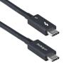 StarTech.com 3ft (1m) Thunderbolt 5 Cable, 80Gbps / 120Gbps, Certified - Thunderbolt-Kabel - Thunderbolt 5 (M) zu Thunderbolt 5 (M) - USB4 / Thunderbolt 3 / Thunderbolt 4 / Thunderbolt 5 / DisplayPort 2.1 - 1 m - Passiv, 4K Unterstützung, 8K Unterstütz