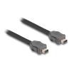 Delock - Netzwerkkabel - ix Industrial (S) zu ix Industrial (S) - 10 m - 6.5 mm - SSTP - CAT 7 - Schwarz