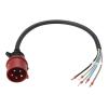 Anker SOLIX - Stromkabel - IEC 60309 3P+N+E zu ohne Stecker - 32 A - 60 cm - dreiphasig - Rot