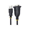StarTech.com 1 m USB Seriell Adapter, USB RS232 Kabel, Windows / Mac - Kabel seriell - DB-9 (M) schraubbar zu USB (M) - 1 m