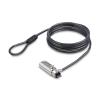 StarTech.com Nano Slot Compatible 6.6ft (2m) Cable Lock, Laptop Security - Sicherheitskabelschloss - schwarz & silber - 2 m