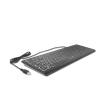 Delock USB Tastatur kabelgebunden 1,5 m schwarz mit XXL Buchstaben und Beleuchtung