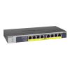 NETGEAR GS108PP - Switch - 8 x 10 / 100 / 1000 (PoE+) - Desktop, an Rack montierbar, wandmontierbar - PoE+ (123 W) - Gleichstrom