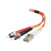 C2G LC-ST 50 / 125 OM2 Duplex Multimode PVC Fiber Optic Cable (LSZH) - Netzwerkkabel - ST multi-mode (M) zu LC Multi-Mode (M) - 2 m - 2 m - Glasfaser - Duplex - 50 / 125 Mikrometer - OM2 - halogenfrei - orange