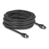 Delock - Netzwerkkabel - RJ-45 (M) zu RJ-45 (M) - 10 m - 7.5 mm - S / FTP - CAT 8.1 - ohne Haken, bis zu 40 Gbps Datentransferrate - Schwarz