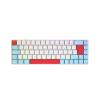 CHERRY MX MX-LP 2.1 - Tastatur - kompakt - Hintergrundbeleuchtung - kabellos - 2.4 GHz, Bluetooth 5.2, USB - QWERTZ - Deutsch - Tastenschalter: CHERRY MX Low Profile RGB Speed - weiß