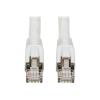 Eaton Tripp Lite Series Cat8 25G / 40G Certified Snagless Shielded S / FTP Ethernet Cable (RJ45 M / M), PoE, White, 25 ft. (7.62 m) - Patch-Kabel - RJ-45 (M) zu RJ-45 (M) - 7.62 m - S / FTP - CAT 8 - ohne Haken, robust - weiß