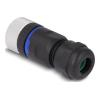 Delock - Netzwerkanschluss - M12 (5-polig) (W) zu 5-polige Schraubklemme (W) - 20 mm - IP67 - A-kodiert - Schwarz