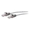 C2G 6ft (1.8m) Cat6a Snagless Unshielded (UTP) Slim Ethernet Network Patch Cable - Gray - Patch-Kabel - RJ-45 (M) zu RJ-45 (M) - 1.8 m - 4.8 mm - UTP - CAT 6a - geformt, ohne Haken - Grau