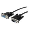 StarTech.com 2 m schwarzes Seriell Straight-Through DB9 RS232-Kabel - Stecker / Buchse - Serielles Verlängerungskabel - DB-9 (M) zu DB-9 (W) - 2 m - Schwarz - für P / N: 1P3FPC-USB-SERIAL, IC232TTL, ICUSB2324I, ICUSB232D, ICUSB232V2, SV1108IPPWGB