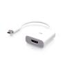 C2G USB-C to HDMI Audio / Video Adapter Converter - 4K 60Hz - White - Videoadapter - 24 pin USB-C männlich zu HDMI weiblich - weiß - Support von 4K 60 Hz