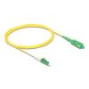 Delock - Netzwerkkabel - LC / APC Einzelmodus (M) zu SC / APC Einzelmodus (M) - 2 m - 2 mm - Glasfaser - Simplex - 9 / 125 Mikrometer - G.657.A2 / OS2 - halogenfrei - Gelb