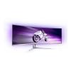 Philips Evnia 8000 49M2C8900L - OLED-Monitor - Gaming - gebogen - 124.5 cm (49") (48.9" sichtbar) - 5120 x 1440 Dual Quad HD @ 144 Hz - 1000 cd / m² - 1000000:1 - DisplayHDR 400 True Black - 0.03 ms - 2xHDMI, DisplayPort, USB-C - Lautsprecher mit Subwo
