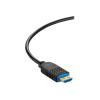 C2G 15ft (4.5m) C2G Performance Series High Speed HDMI Active Optical Cable (AOC) - 4K 60Hz Plenum Rated - High Speed - HDMI-Kabel - HDMI männlich zu HDMI, 24 pin USB-C - 4.5 m - Schwarz - Plenum, Active Optical Cable (AOC), Support von 4K 60 Hz