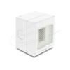 Delock - Easy 45 - socket-outlet housing - surface-mounted housing, IP55, waterproof - 1 Modul - Grau