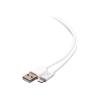 C2G 10ft Lightning to USB A - Power, Sync and Charging Cable - MFi - White - Lightning-Kabel - USB männlich zu Lightning männlich - 3.05 m - weiß