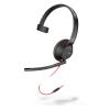 Poly Blackwire 5210 - Blackwire 5200 series - Headset - On-Ear - kabelgebunden - 3,5 mm Stecker - Schwarz - Zertifiziert für Microsoft Teams, Zertifiziert für Skype für Unternehmen, Cisco Jabber Certified, Avaya Certified, Works With Chromebook Certi