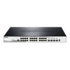 D-Link DGS 1510-28XMP - Switch - L3 - Smart - 24 x 10 / 100 / 1000 (PoE+) + 4 x 10 Gigabit SFP+ - Desktop, an Rack montierbar - PoE+ (370 W)