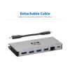 Eaton Tripp Lite Series USB C Docking Station USB Hub 4k w / HDMI, Gbe Gigabit Ethernet, SD Card Reader, PD Charging - Dockingstation - USB-C 3.1 / Thunderbolt 3 - HDMI - 1GbE