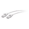 C2G 25ft (7.6m) Cat6a Snagless Unshielded (UTP) Slim Ethernet Network Patch Cable - White - Patch-Kabel - RJ-45 (M) zu RJ-45 (M) - 7.6 m - 4.8 mm - UTP - CAT 6a - geformt, ohne Haken - weiß