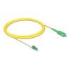 Delock - Netzwerkkabel - LC / APC Einzelmodus (M) zu SC / APC Einzelmodus (M) - 5 m - 2 mm - Glasfaser - Simplex - 9 / 125 Mikrometer - G.657.A2 / OS2 - halogenfrei - Gelb