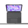 Logitech Combo Touch - Tastatur und Foliohülle - mit Trackpad - hinterleuchtet - Apple Smart connector - QWERTZ - Deutsch - Graphite - für Apple 13-inch iPad Pro (M4)