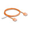 Delock RJ45 Netzwerkkabel Cat.6 UTP Ultra Slim 1 m orange mit kurzen Steckern