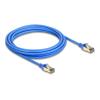 Delock RJ45 Netzwerkkabel Cat.8.1 F / FTP Slim 5 m blau