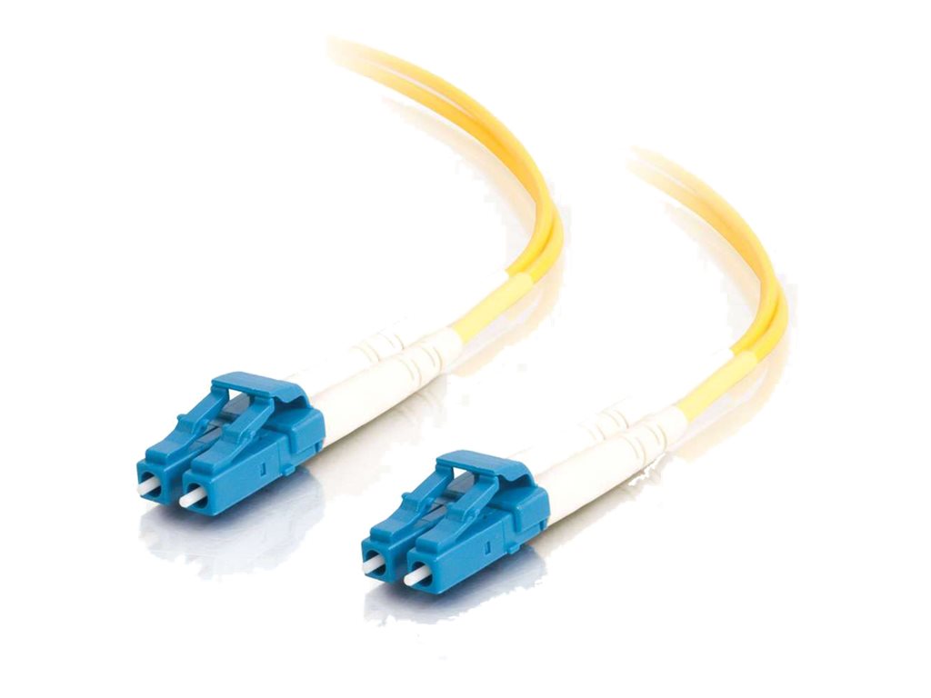 C2G LC-LC 9 / 125 OS1 Duplex Singlemode PVC Fiber Optic Cable (LSZH) - Patch-Kabel - LC Single-Modus (M) zu LC Single-Modus (M) - 15 m - 15 m - Glasfaser - Duplex - 9 / 125 Mikrometer - OS1 - halogenfrei - Gelb