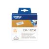 Brother DK-11208 - Schwarz auf Weiß - 400 Adressetiketten - für Brother QL-1050, 1060, 1110, 500, 550, 560, 570, 580, 600, 650, 700, 710, 720, 820