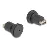 Delock - USB-Adapter - USB (W) zu mini-USB Typ B (W) - Schwarz