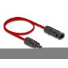 Delock DL4 Solar Flachbandkabel Stecker zu Buchse 60 cm rot