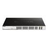 D-Link DGS 1210-28MP - Switch - Smart - 24 x 10 / 100 / 1000 (PoE+) + 4 x Combo Gigabit - Desktop, an Rack montierbar - PoE+ (370 W)