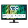 AOC 27E2QAE - LED-Monitor - 68.6 cm (27") - 1920 x 1080 Full HD (1080p) @ 75 Hz - IPS - 250 cd / m² - 1000:1 - 4 ms - HDMI, VGA, DisplayPort - Lautsprecher - Schwarz