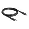Delock - USB-Kabel - 24 pin USB-C (M) zu 24 pin USB-C (M) - USB4 / Thunderbolt 3 / DisplayPort - 48 V - 5 A - 1.2 m - Baureihe mit erweitertem Leistungsbereich (EPR, USB-Stromversorgung (240 W), bis zu 40 Gbps Datentransferrate, unterstützt Power Del