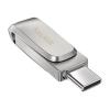 SanDisk Ultra Dual Drive Luxe - USB-Flash-Laufwerk - 128 GB - USB 3.1 Gen 1 / USB-C - Silber