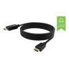 1 m DisplayPort zu HDMI Kabel - 4k 60 Hz - DP Version 1.3 - vergoldete Stecker - HDMI 2.0 unterstützt Hotplug - DP (m) zu HDMI (m) - Außendurchmesser 6,0 mm - 30 AWG - schwarz